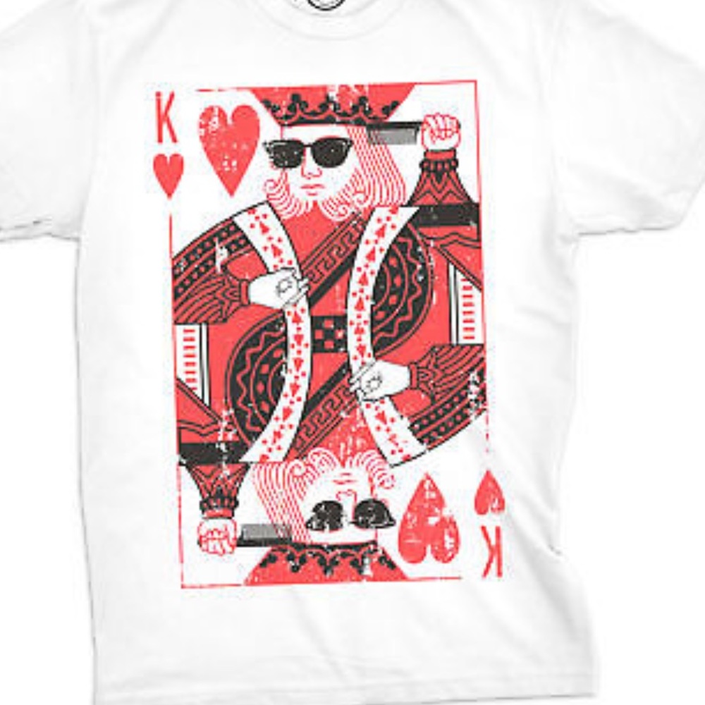 -New Mens 4X Queen of Hearts Tee-